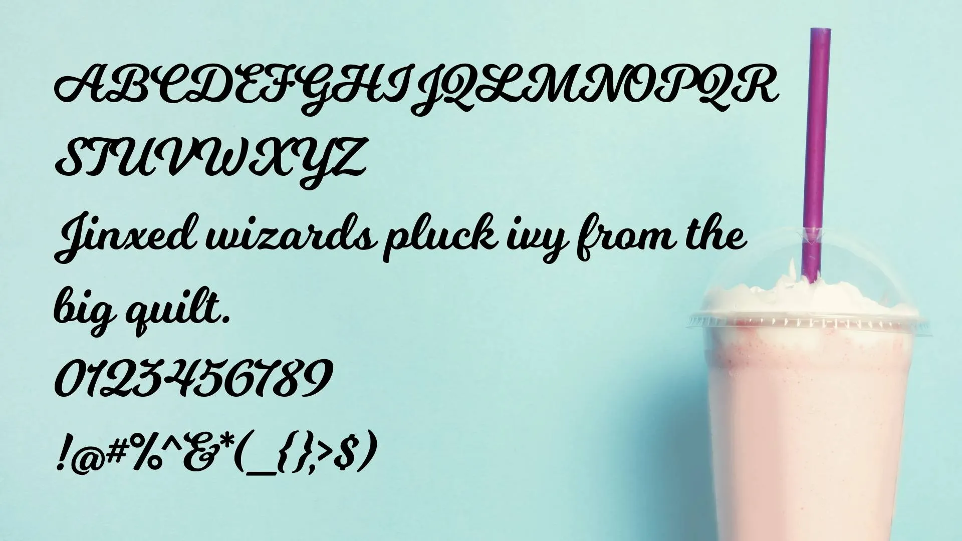 milkshake Font
