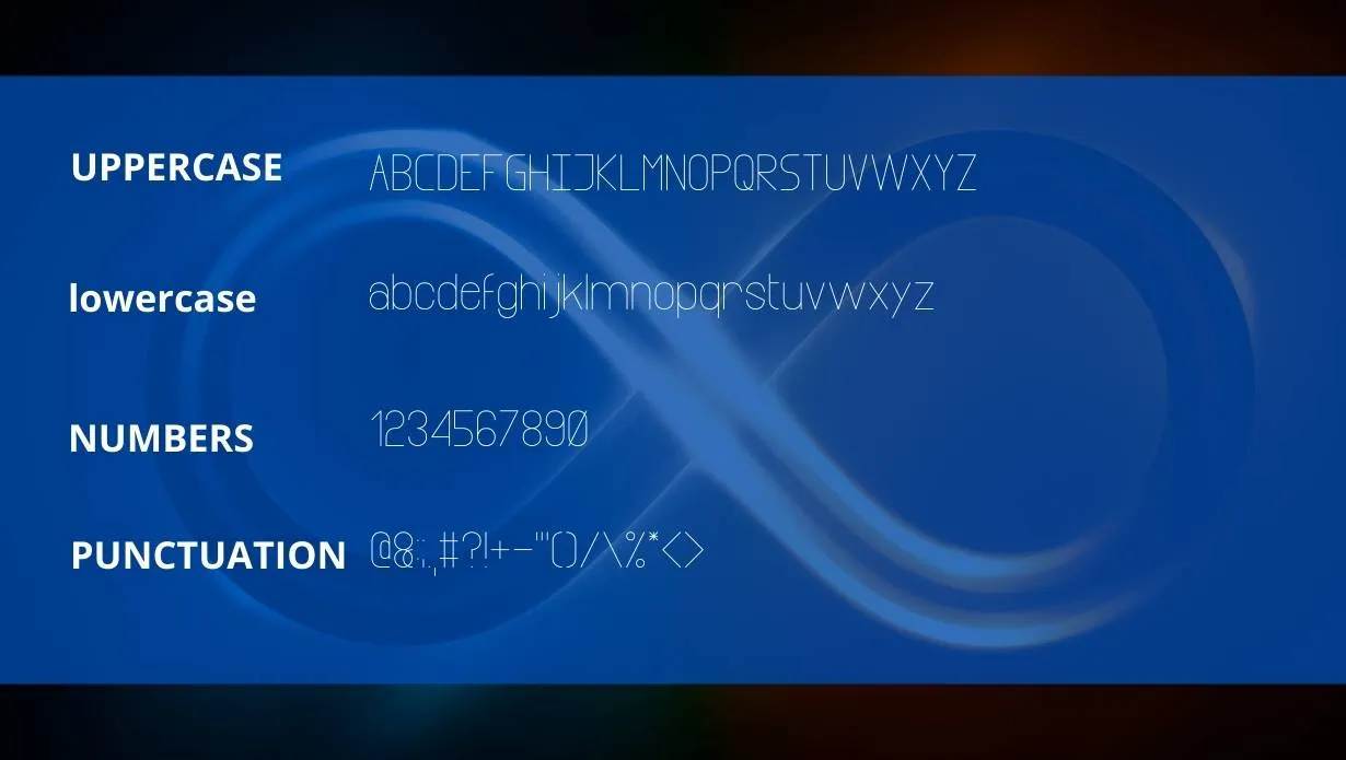 Infinity Font