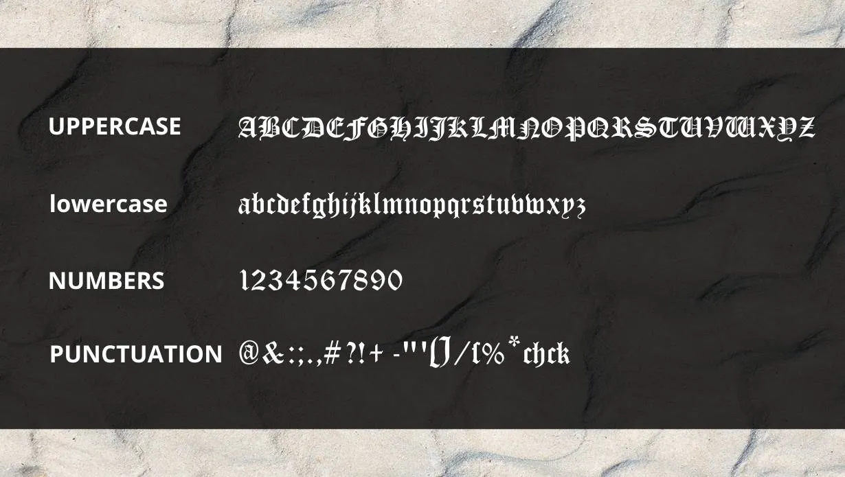 view of Chrome Hearts Font 