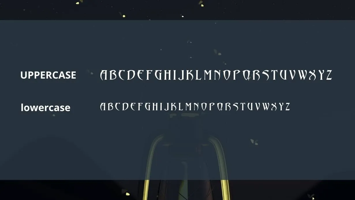 View of Abaddon Font