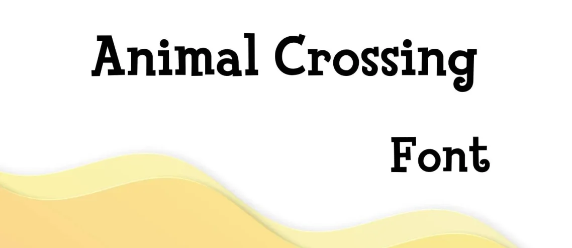 Animal crossing Font