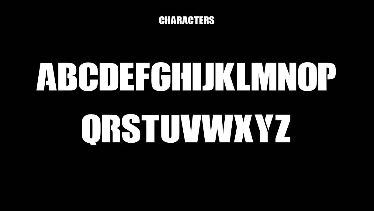 View of Call of Duty Font 1