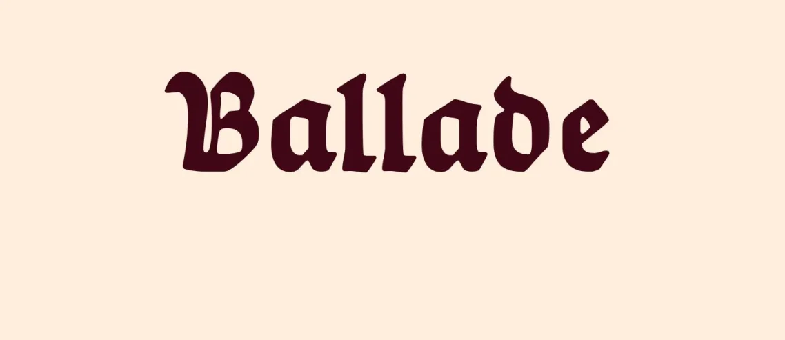 Ballade Font