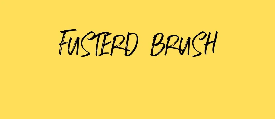 Fusterd Brush Font