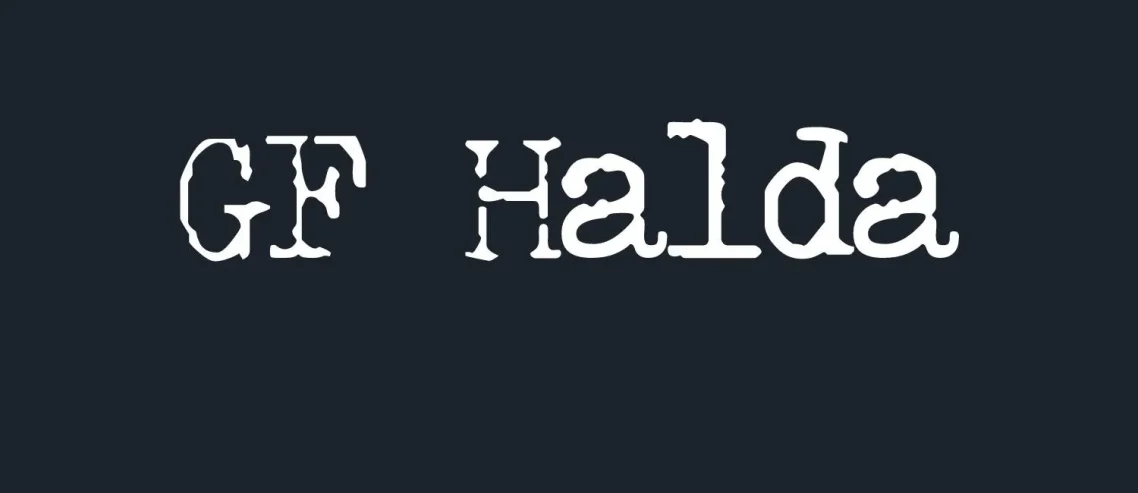 GF Halda Font