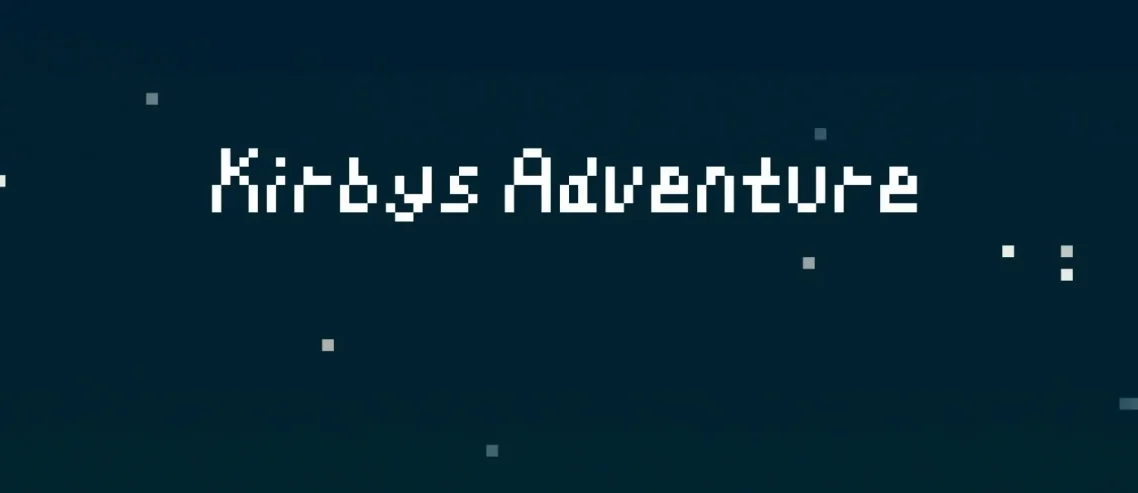 Kirby's Adventure Font