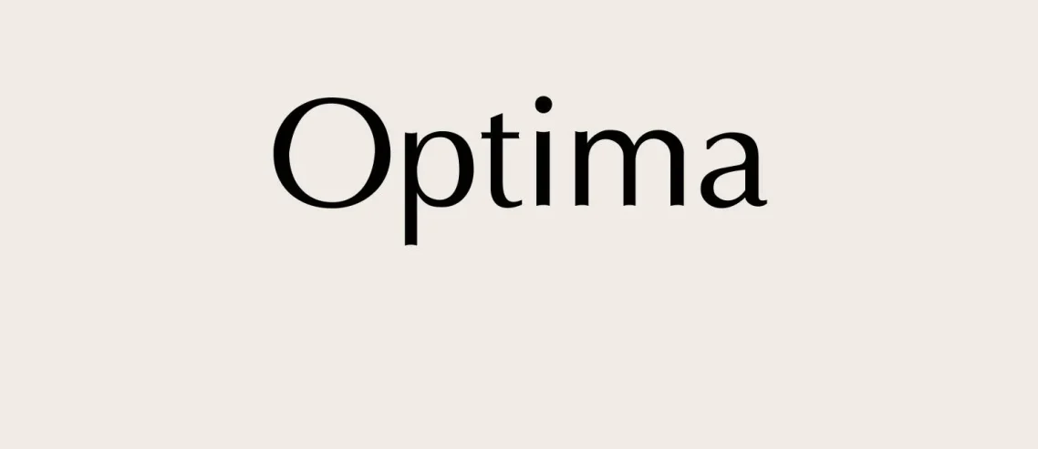 Optima Bold Font