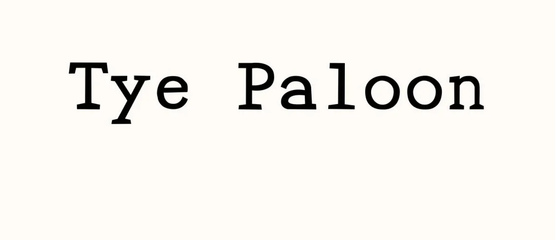Tye Paloon Regular Font