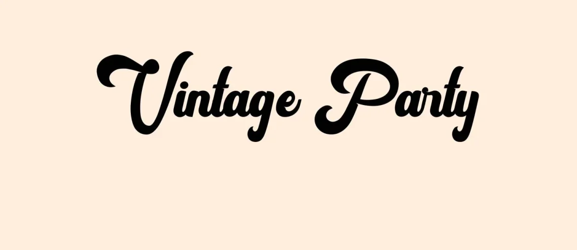 Vintage Party Bold Script Font